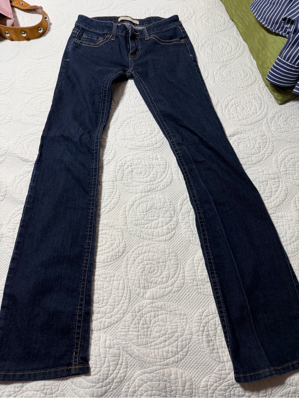 No Boundaries Dark Blue Flare Jeans